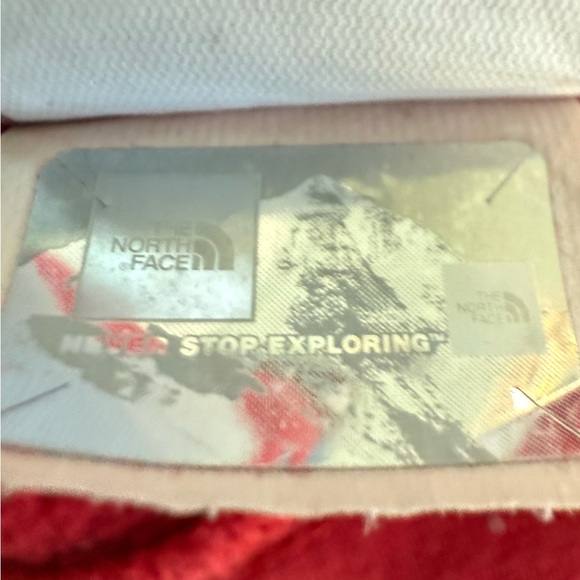 The North Face Men’s Red Osito Fleece Hoodie Pullover M Unisex Cozy Jacket - Picture 9 of 12